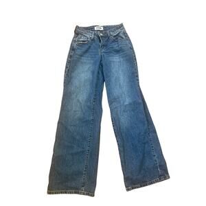RSQ dark wash low rise wide leg jeans - like new!